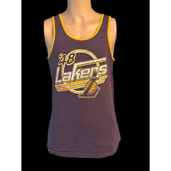 LOS ANGELES LAKERS-‘48 Classics Throwback NBA-Basketball Men’s Medium Tank Top - Picture 1 of 6